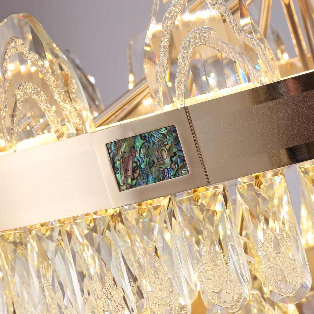 Shell Crystal LED Pendent Light details 4